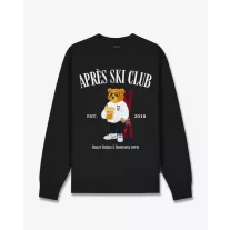 Embroidered Pullover Filou CXXXV. APRÈS SKI CLUB - Black