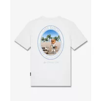 SS26 Oval Backprint T-Shirt Filou CLXIX. - White