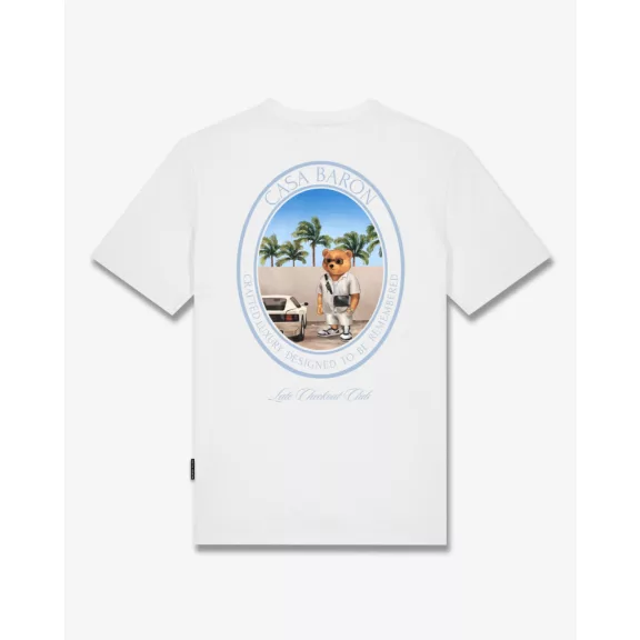 SS26 Oval Backprint T-Shirt Filou CLXIX. - White SS26 Oval Backprint T-Shirt Filou CLXIX. - White
