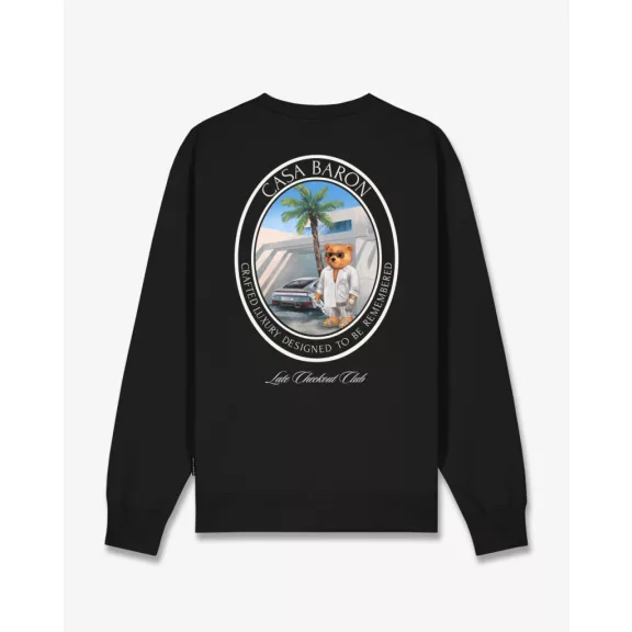 SS26 Oval Backprint Pullover Filou CLXVIII. - Black SS26 Oval Backprint Pullover Filou CLXVIII. - Black