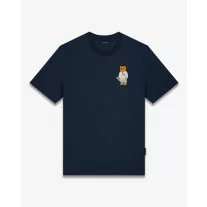 SS26 Chest Embroidered T-Shirt Filou CLXVIII. - Navy blue