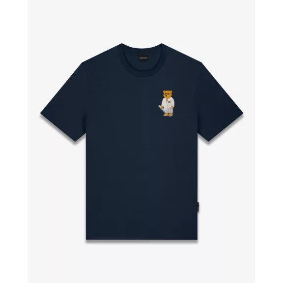SS26 Chest Embroidered T-Shirt Filou CLXVIII. - Navy blue SS26 Chest Embroidered T-Shirt Filou CLXVIII. - Navy blue