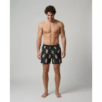 SS26 Swim Shorts Allover Filou CXL. - Black