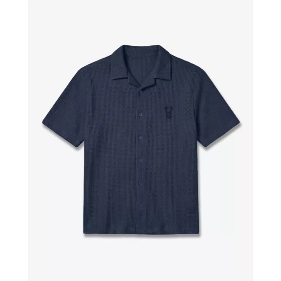 SS26 Signature Structured Shirt - Navy blue SS26 Signature Structured Shirt - Navy blue