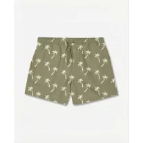 SS26 Swim Shorts Allover Palms - Sage