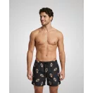 SS26 Swim Shorts Allover Watches - Black SS26 Swim Shorts Allover Watches - Black