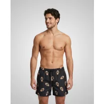 SS26 Swim Shorts Allover Watches - Black