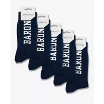 SS26 5-Pack BARON Sport Socks - Navy blue