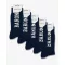 SS26 5-Pack BARON Sport Socks - Navy blue