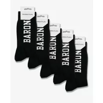 SS26 5-Pack BARON Sport Socks - Black