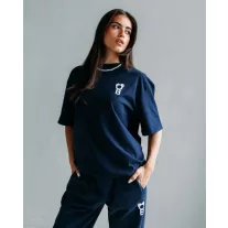Signature Oversized T-Shirt - Navy blue