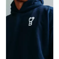 Signature Oversized Hoodie - Navy blue