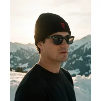Signature Cotton Beanie - Black