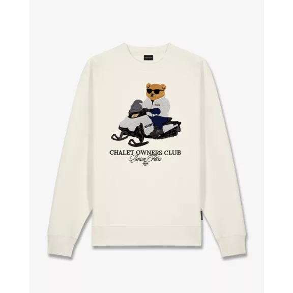 FW26 Embroidered Pullover Filou 185 - Off-White FW26 Embroidered Pullover Filou 185 - Off-White