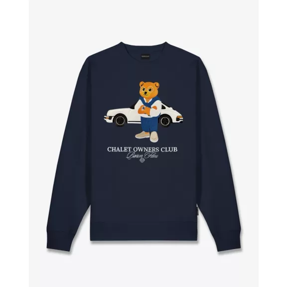 FW26 Embroidered Pullover Filou 186 - Oxford Blue FW26 Embroidered Pullover Filou 186 - Oxford Blue
