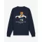 FW26 Embroidered Pullover Filou 186 - Oxford Blue