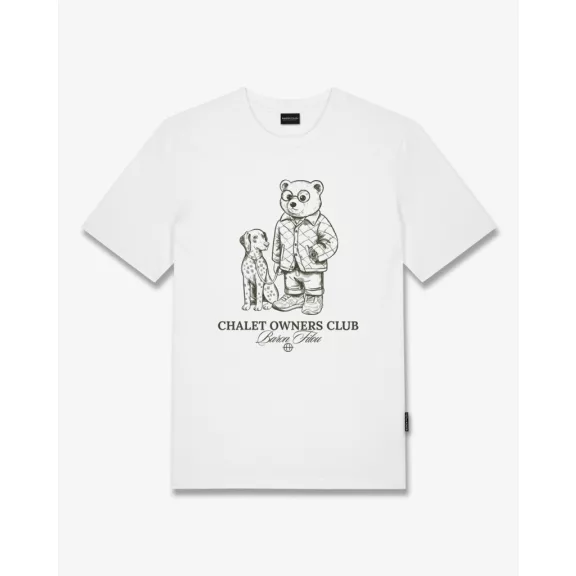 FW26 Supima Cotton Lineart T-Shirt Filou 182 - White FW26 Supima Cotton Lineart T-Shirt Filou 182 - White