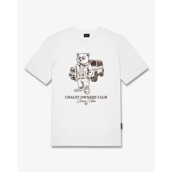 FW26 Supima Cotton Lineart T-Shirt Filou 183 - White FW26 Supima Cotton Lineart T-Shirt Filou 183 - White