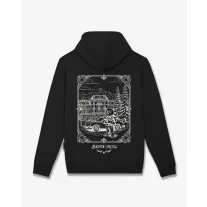FW26 Backprint Poster Lineart Hoodie Filou 186 - Black