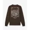 FW26 Backprint Poster Lineart Pullover Filou 186 - Chocolate Brown