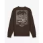 FW26 Backprint Poster Lineart Pullover Filou 186 - Chocolate Brown