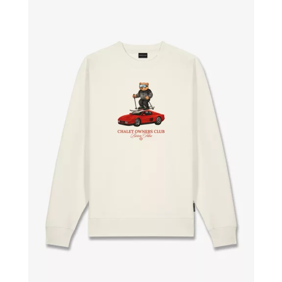 FW26 Pullover Filou Chalet Owners Club FILOU SKIING - Off-White FW26 Pullover Filou Chalet Owners Club FILOU SKIING - Off-White