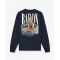 FW26 Backprint Pullover Filou 187 Chalet Owners Club BARON - Oxford Blue