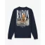 FW26 Backprint Pullover Filou 187 Chalet Owners Club BARON - Oxford Blue