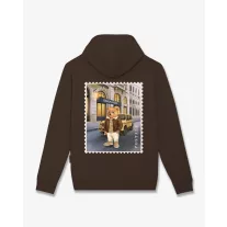   FW26 Backprint Poster Hoodie Filou 183 Chalet Owners Club - Chocolate Brown