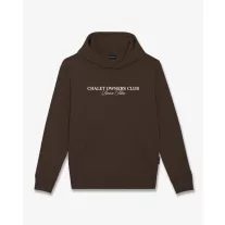   FW26 Backprint Poster Hoodie Filou 183 Chalet Owners Club - Chocolate Brown