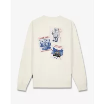 FW26 Backprint Pullover Filou 181 WINTER STAMPS - Off-White