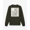 FW26 Backprint Pullover Filou 182 STAMP - Olive Green