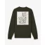 FW26 Backprint Pullover Filou 182 STAMP - Olive Green