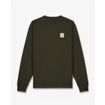 FW26 Backprint Pullover Filou 182 STAMP - Olive Green