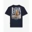 FW26 Backprint T-Shirt Filou 187 Chalet Owners Club BARON - Oxford Blue
