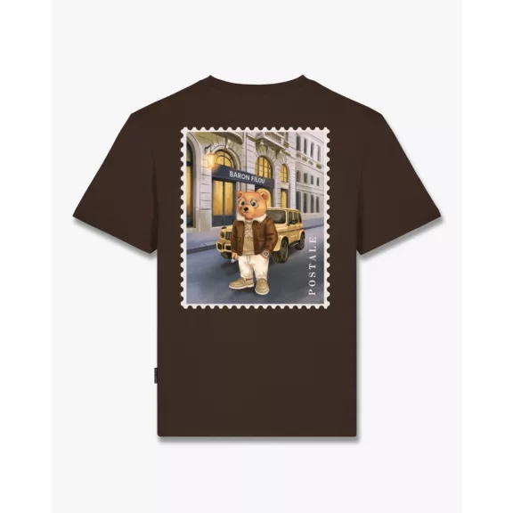 FW26 Backprint Poster T-Shirt Filou 183 Chalet Owners Club - Chocolate Brown FW26 Backprint Poster T-Shirt Filou 183 Chalet Owners Club - Chocolate Brown
