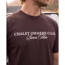 FW26 Backprint Poster T-Shirt Filou 183 Chalet Owners Club - Chocolate Brown FW26 Backprint Poster T-Shirt Filou 183 Chalet Owners Club - Chocolate Brown