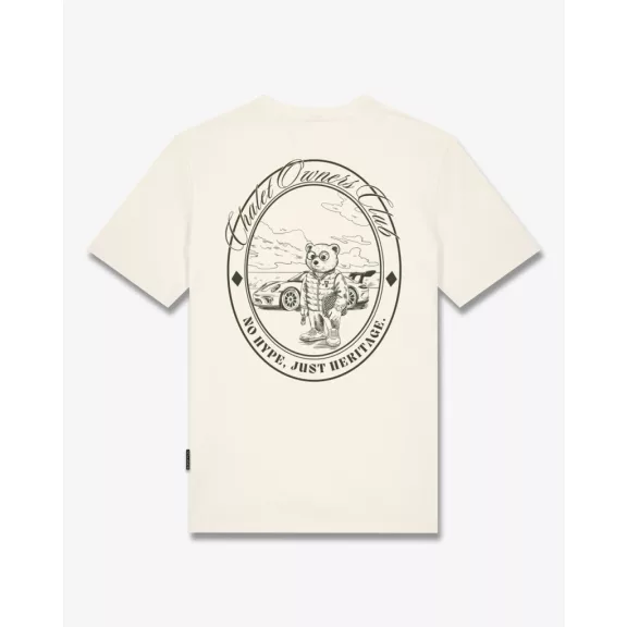 FW26 Oval Backprint T-Shirt Filou 187 - Off-White FW26 Oval Backprint T-Shirt Filou 187 - Off-White