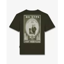 FW26 Backprint T-Shirt Filou 182 NO HYPE - Olive Green