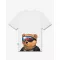 FW26 Backprint T-Shirt Half Filou with SKI GLASSES - White