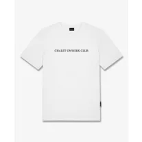 FW26 Backprint T-Shirt Half Filou with SKI GLASSES - White