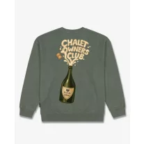 FW26 Oversized Backprint Pullover BOTTLE - Olive Green