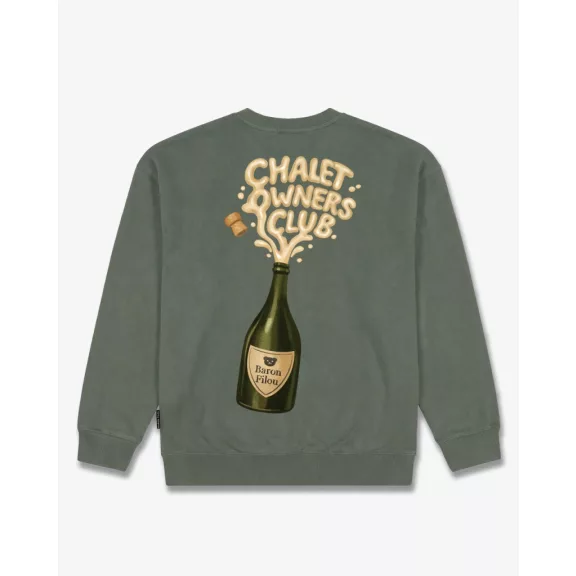 FW26 Oversized Backprint Pullover BOTTLE - Olive Green FW26 Oversized Backprint Pullover BOTTLE - Olive Green