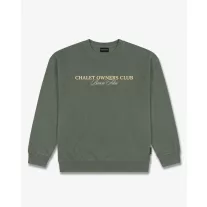 FW26 Oversized Backprint Pullover BOTTLE - Olive Green