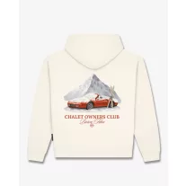 FW26 Oversized Backprint Hoodie SNOWY CAR - Off-White
