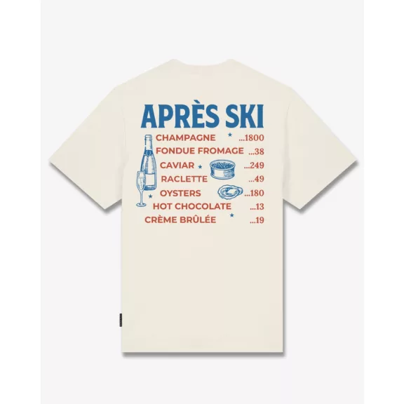 FW26 Oversized Backprint T-Shirt APRÈS SKI BILL - Off-White FW26 Oversized Backprint T-Shirt APRÈS SKI BILL - Off-White