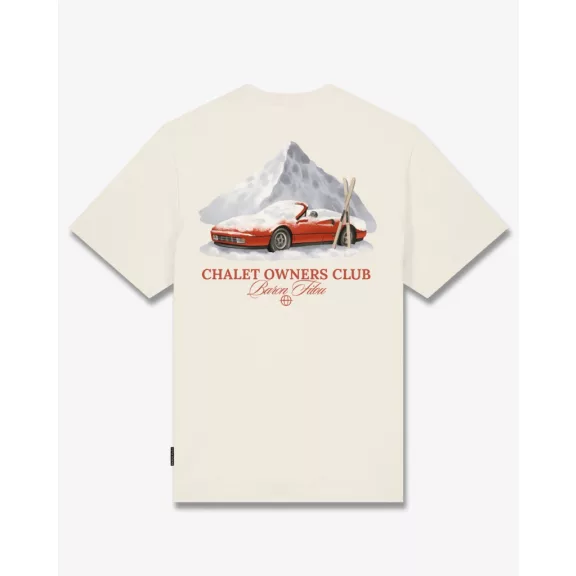 FW26 Oversized Backprint T-Shirt SNOWY CAR - Off-White FW26 Oversized Backprint T-Shirt SNOWY CAR - Off-White