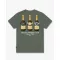 FW26 Oversized Backprint T-Shirt BOTTLES AND WATCHES - Olive Green