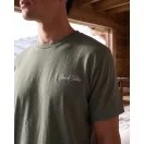 FW26 Oversized Backprint T-Shirt BOTTLES AND WATCHES - Olive Green FW26 Oversized Backprint T-Shirt BOTTLES AND WATCHES - Olive Green