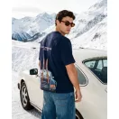 FW26 Oversized Backprint T-Shirt CAR WITH SKIS - Oxford Blue FW26 Oversized Backprint T-Shirt CAR WITH SKIS - Oxford Blue